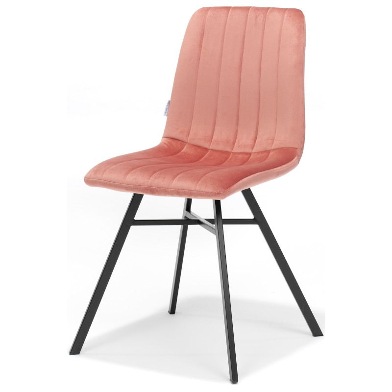 Eetkamerstoel - Dex - stof Velours roze