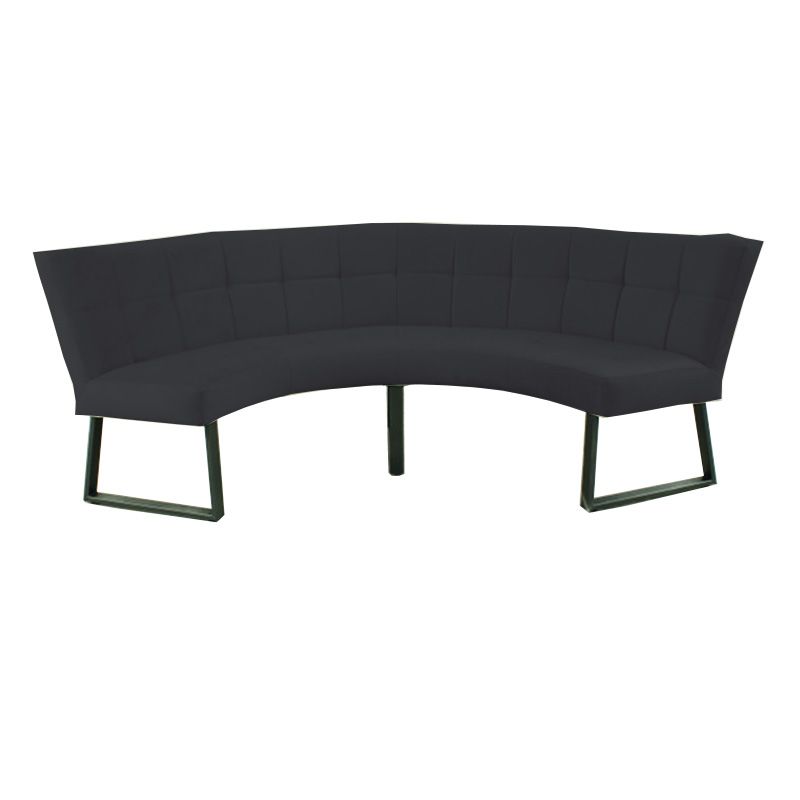 Eetkamerbank - Amsterdam - stof Element antraciet 01 - geschikt voor tafel 130 cm