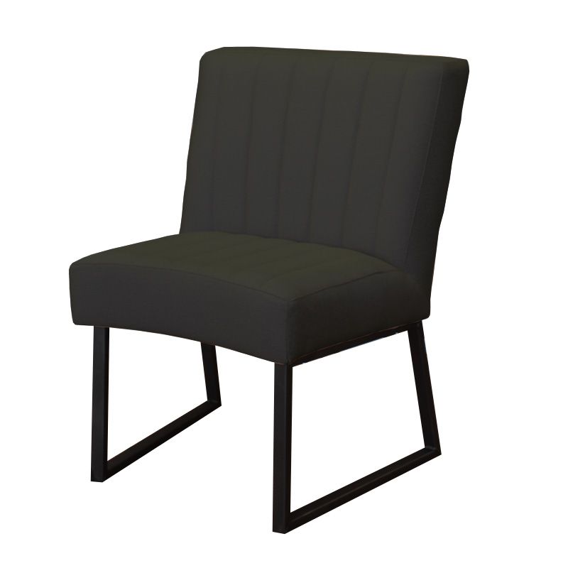 Eetkamerstoel - Hengelo - geschikt voor ronde tafel - stof Element antraciet 02