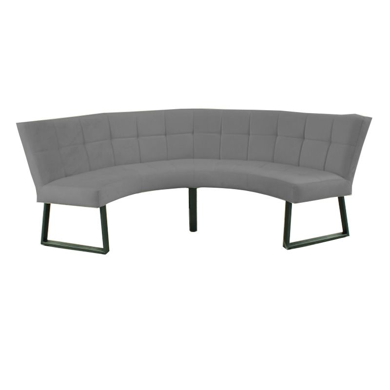 Eetkamerbank - Amsterdam - stof Element cementgrijs 23 - geschikt voor tafel 130 cm