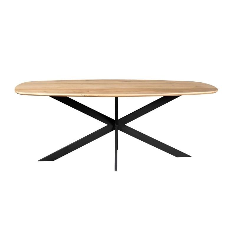 Eettafel Deens ovaal - Ferris - Eikenhout naturel - 180 x 90 x 76 cm