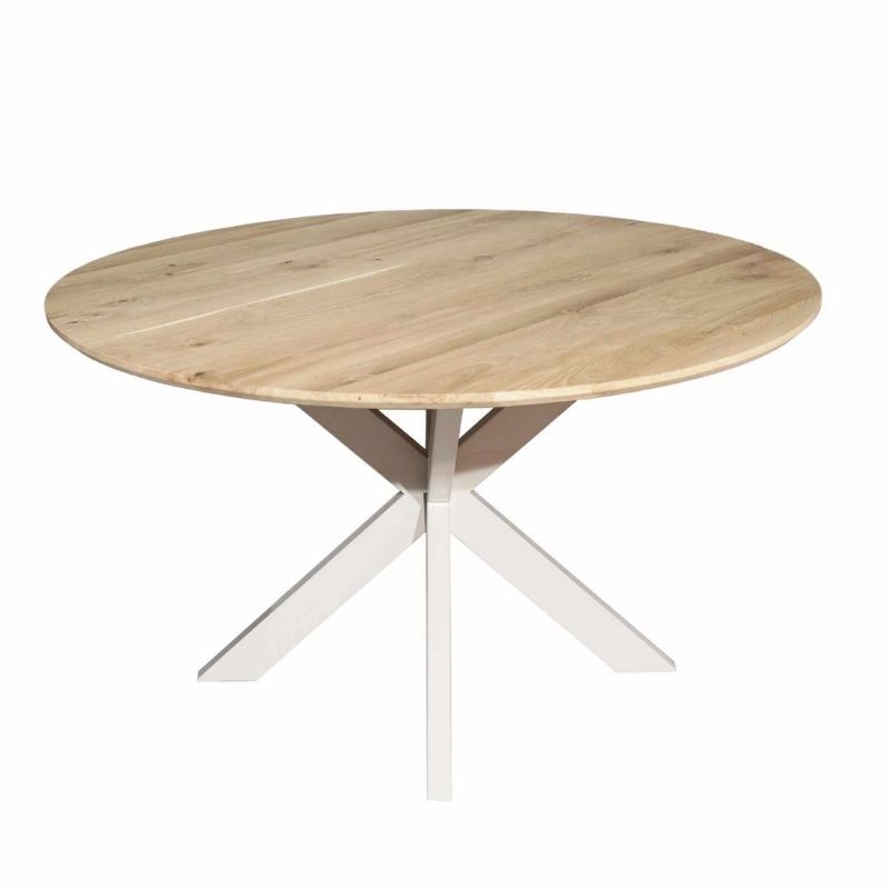 Eettafel rond - Ferris - Eikenhout naturel - Zand poot