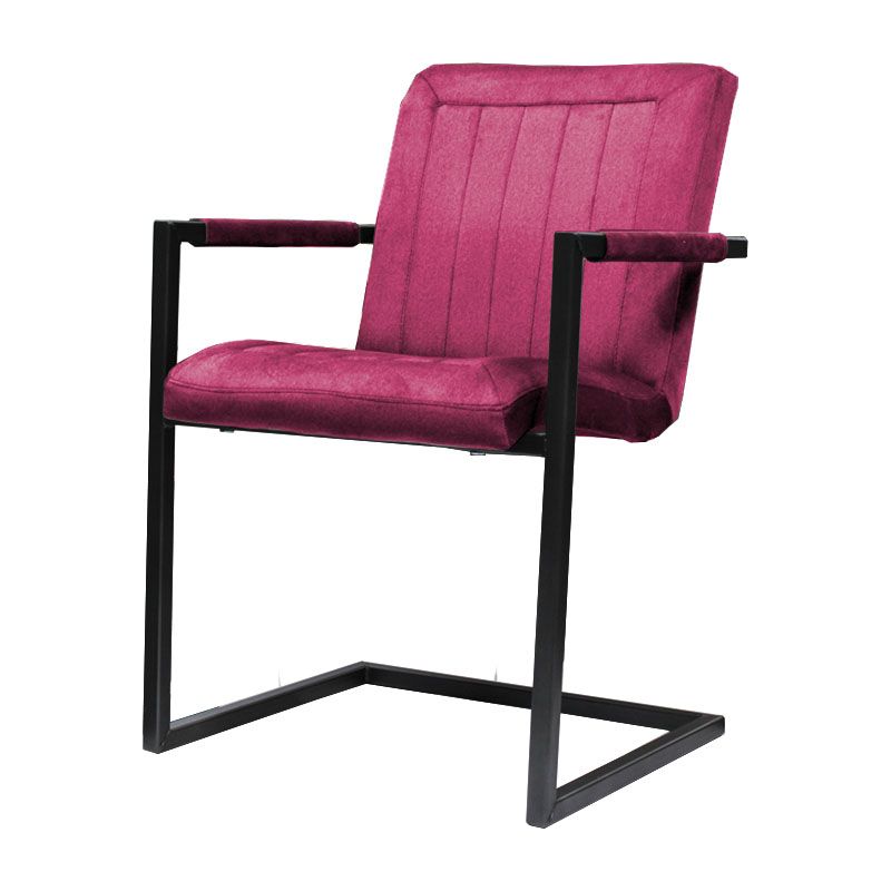 Eetkamerstoel - Lara met leuning - stof Element fuchsia 19