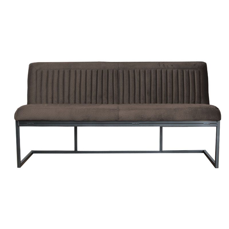 Eetkamerbank - Lara - stof Element donkerbruin 25 - 160 cm