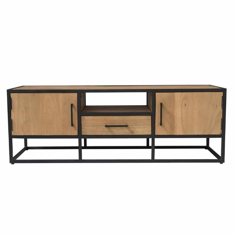TV-meubel - Dakota - Mango hout naturel - 145 x 45 x 50 cm