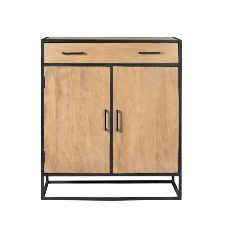 Kast - Dakota - Mangohout naturel - 100 x 40 x 115 cm