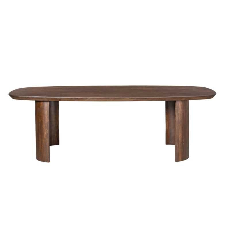 Eettafel Deens ovaal - Maré - Mangohout bruin - 200 x 100 x 76 cm