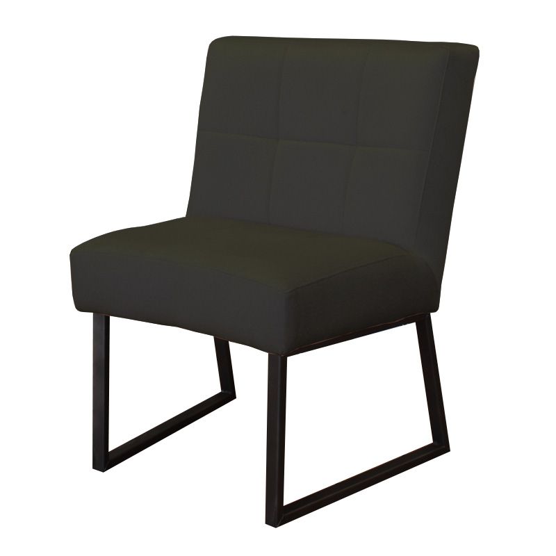 Eetkamerstoel - Amsterdam - geschikt voor ronde tafel - stof Element antraciet 02