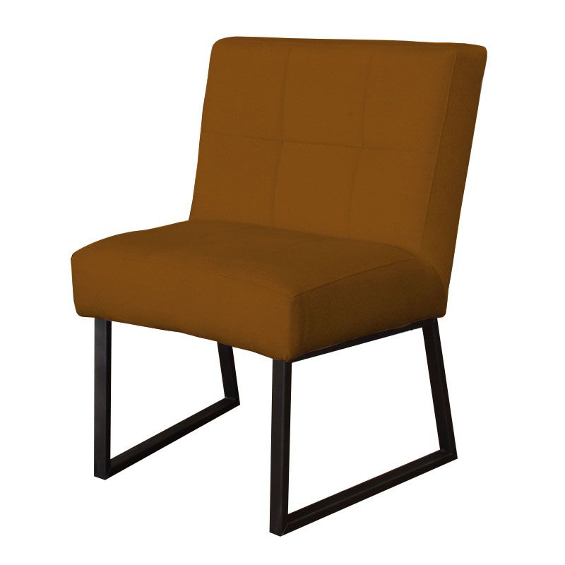 Eetkamerstoel - Amsterdam - geschikt voor ronde tafel - stof Element bruin 07