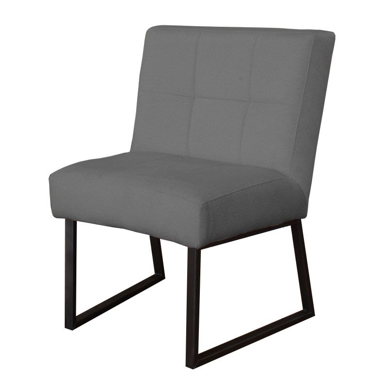 Eetkamerstoel - Amsterdam - geschikt voor ronde tafel - stof Element cementgrijs 23