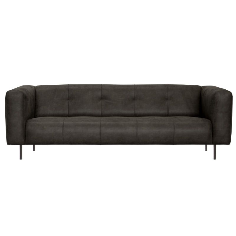 2 zitsbank - Almada - leer Bull antraciet 67