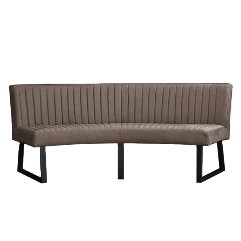 Eetkamerbank - Hengelo - stof Element grijsbruin 05 - geschikt voor ovale tafel 240 cm