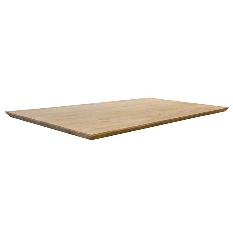 Industrieel tafelblad eiken Castle Line verjongd - 200 x 100 cm - Bladdikte 4,5 cm