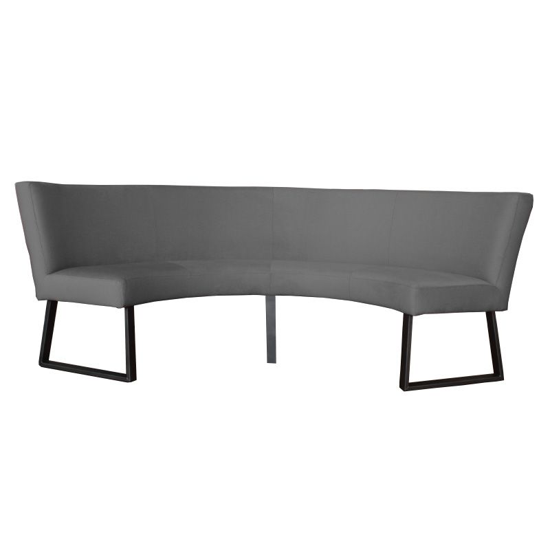 Eetkamerbank - Rotterdam - stof Element cementgrijs 23 - geschikt voor tafel 130 cm