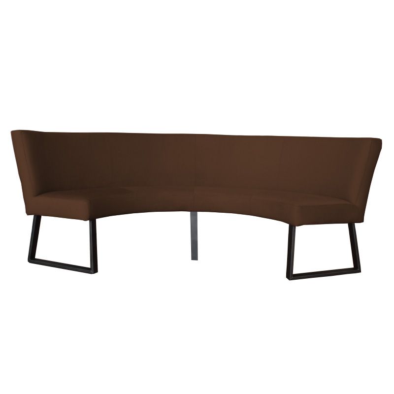 Eetkamerbank - Rotterdam - stof Element donkerbruin 25 - geschikt voor tafel 130 cm