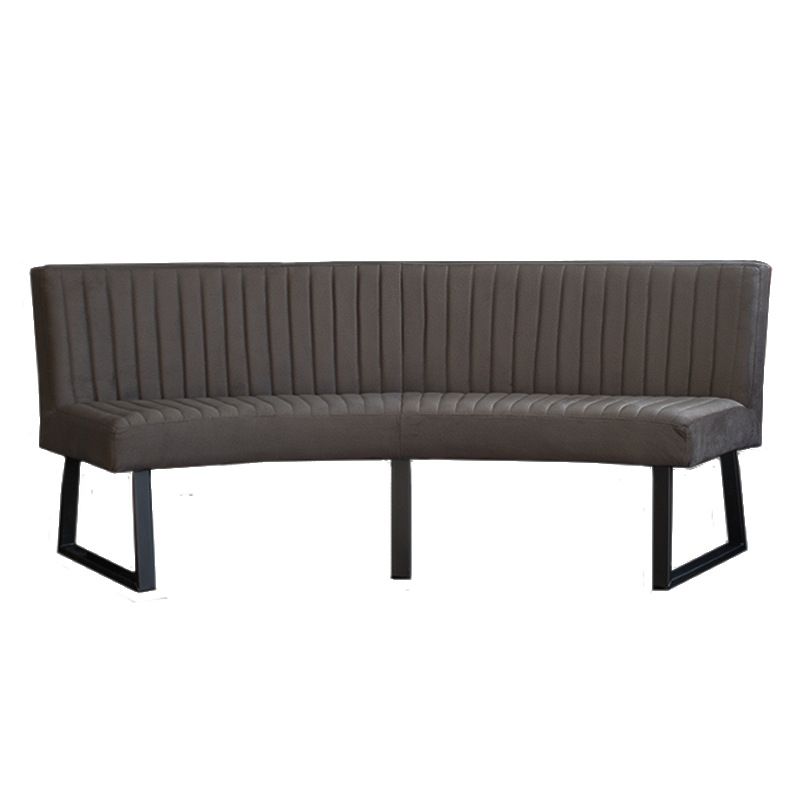Eetkamerbank - Hengelo - stof Element antraciet 01 - geschikt voor ovale tafel 200 cm