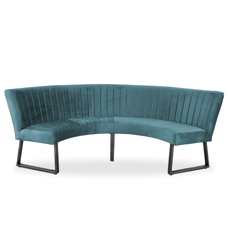 Eetkamerbank - Hengelo - stof Element petrol 14 - geschikt voor tafel 130 cm