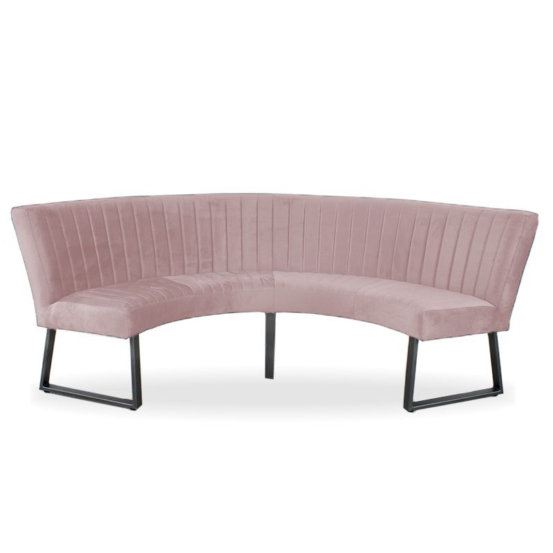 Eetkamerbank - Hengelo - stof Element lichtroze 18 - geschikt voor tafel 130 cm