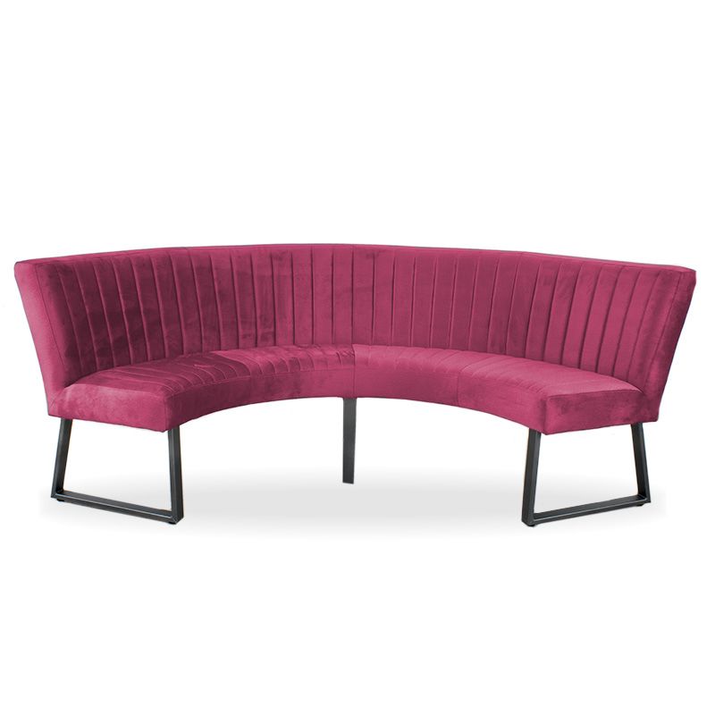 Eetkamerbank - Hengelo - stof Element fuchsia 19 - geschikt voor tafel 130 cm