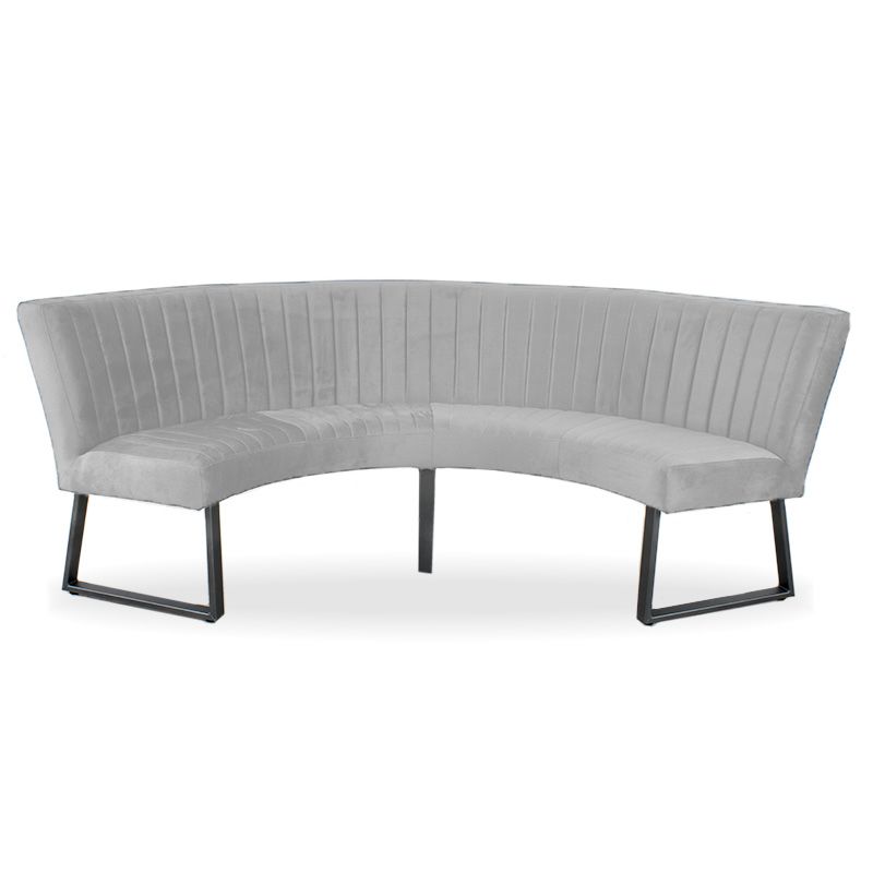 Eetkamerbank - Hengelo - stof Element steengrijs 24 - geschikt voor tafel 130 cm
