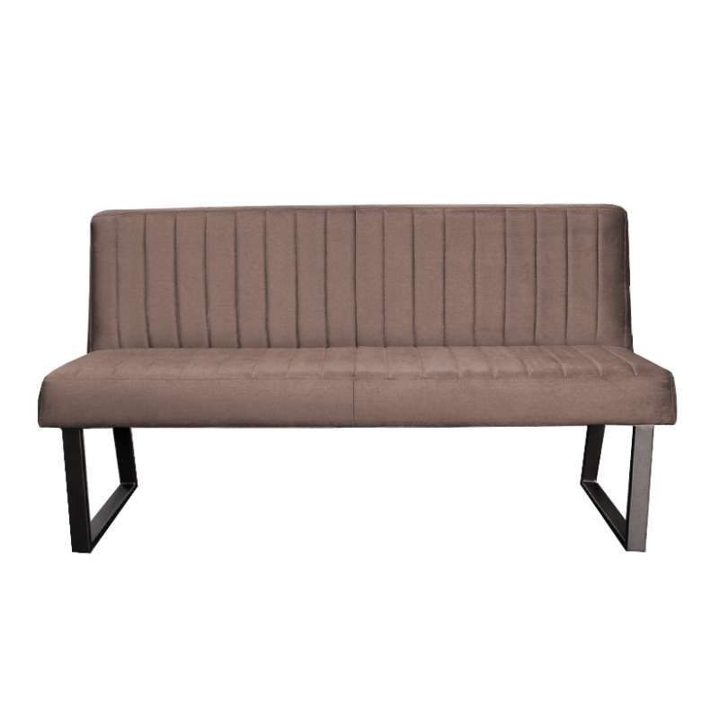 Eetkamerbank - Hengelo - stof Element grijsbruin 05 - 140 cm