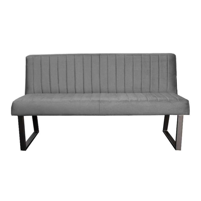 Eetkamerbank - Hengelo - stof Element cementgrijs 23 - 140 cm