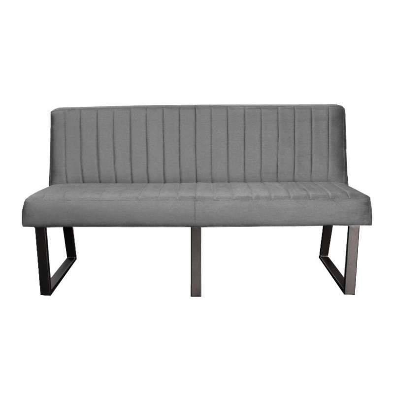 Eetkamerbank - Hengelo - stof Element cementgrijs 23 - 160 cm