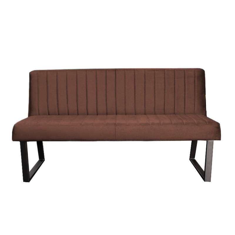 Eetkamerbank - Hengelo - stof Element donkerbruin 25 - 140 cm