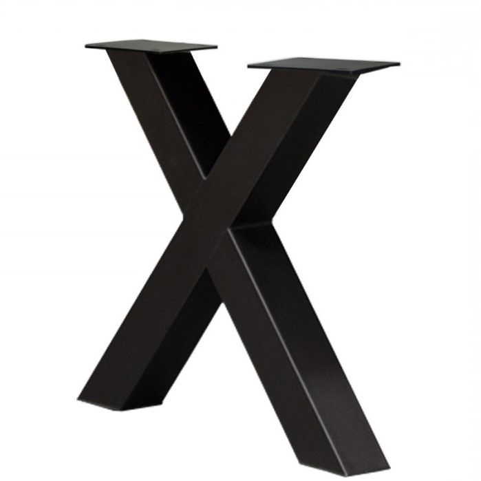 industrieel-onderstel-x-poot-zwart-metaal-10-x-10-cm-2-stuks