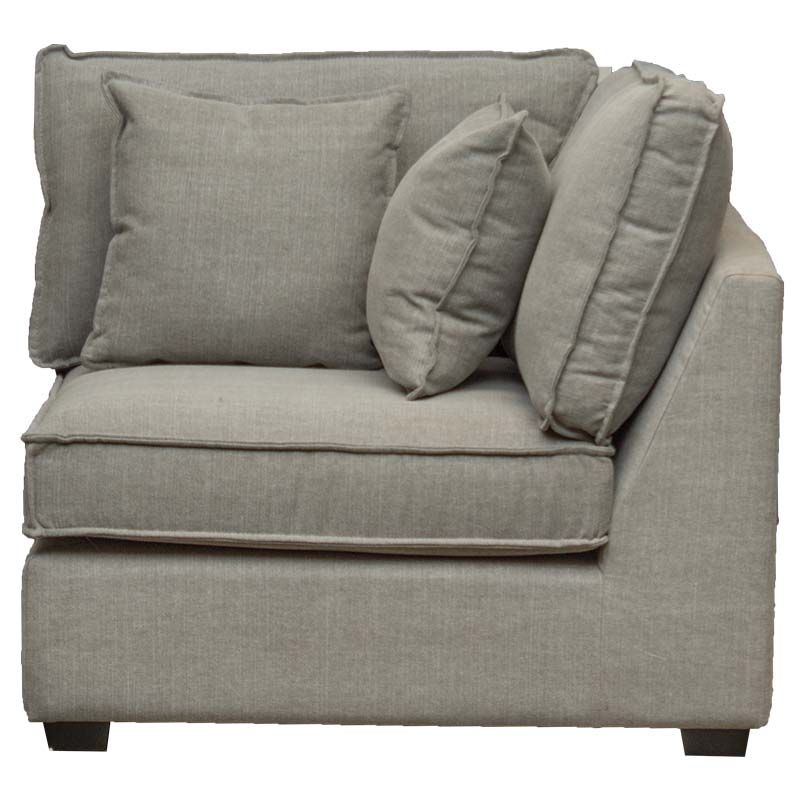 Zitmodule Mazur hoekelement - stof Kiss taupe 181