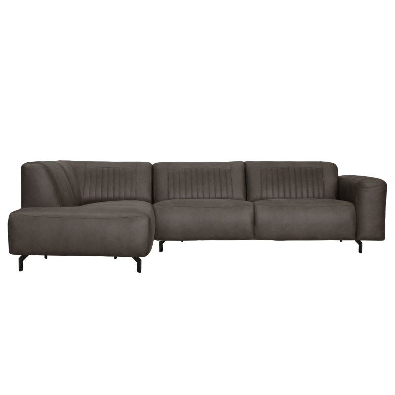 Hoekbank - Bolero - links - stof Kentucky antraciet 01