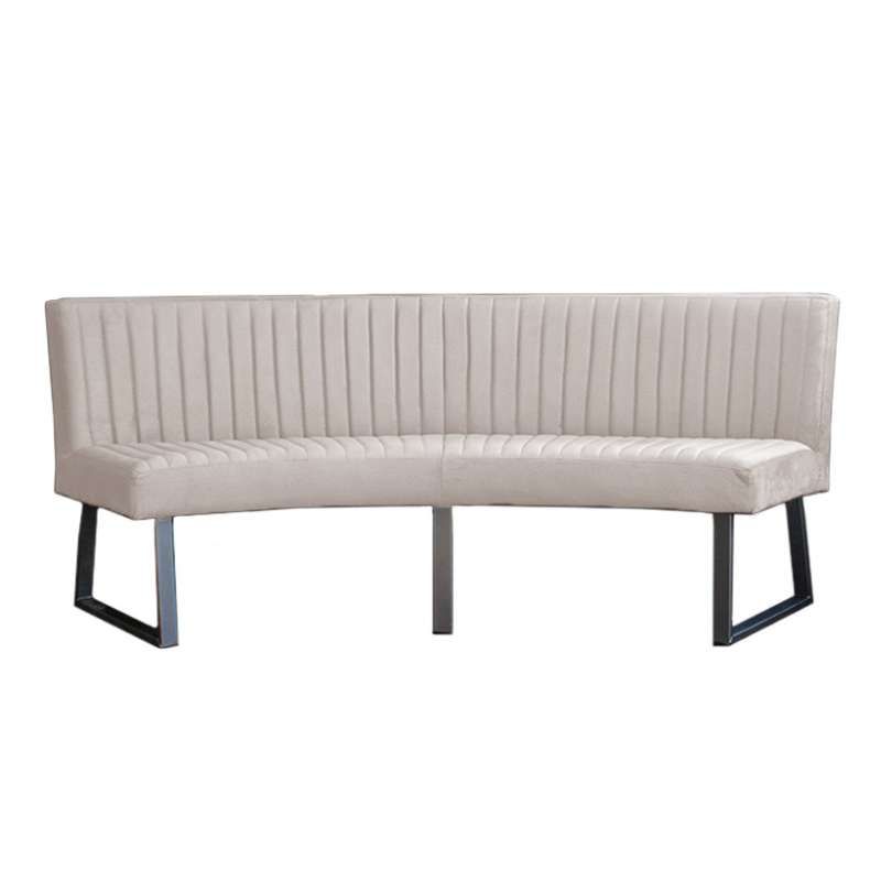 Eetkamerbank - Hengelo - stof Element zand 17 - geschikt voor ovale tafel 240 cm