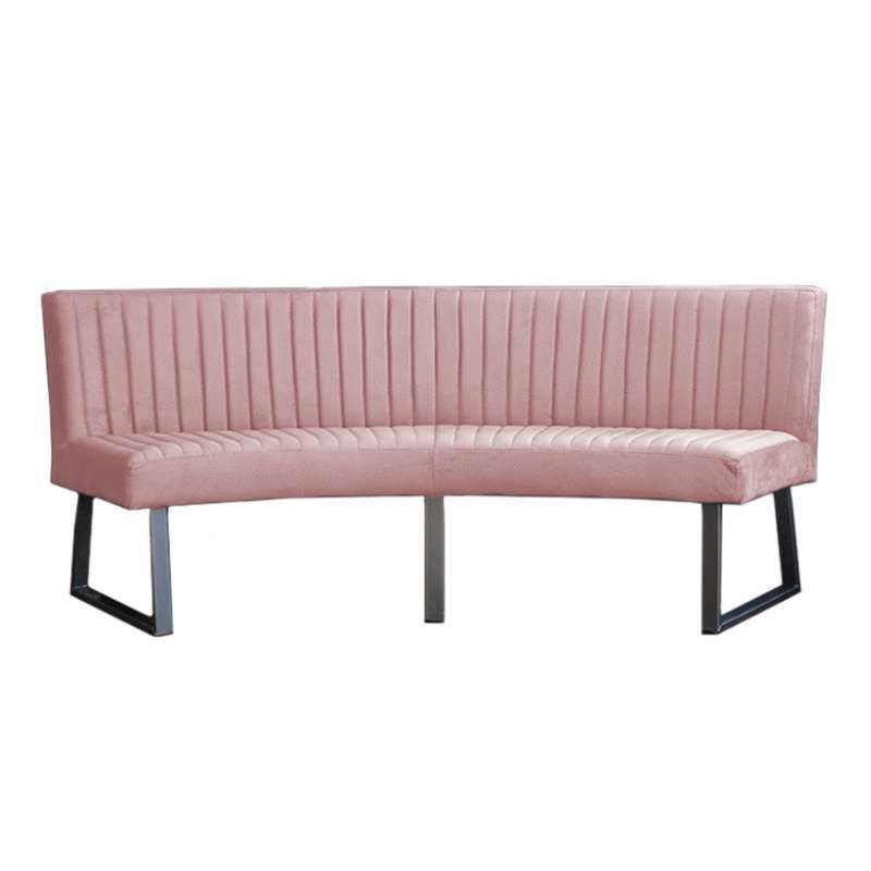 Eetkamerbank - Hengelo - stof Element lichtroze 18 - geschikt voor ovale tafel 240 cm