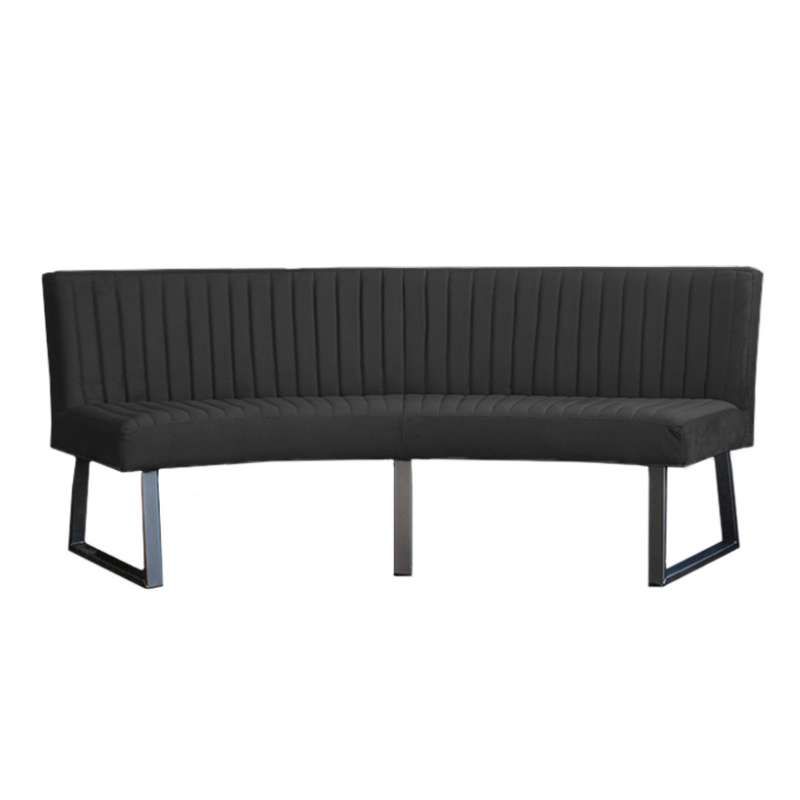 Eetkamerbank - Hengelo - stof Element donkergrijs 22 - geschikt voor ovale tafel 240 cm