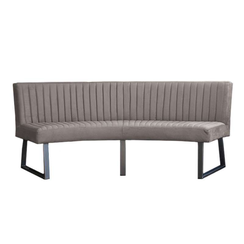 Eetkamerbank - Hengelo - stof Element grijs 03 - geschikt voor ovale tafel 240 cm