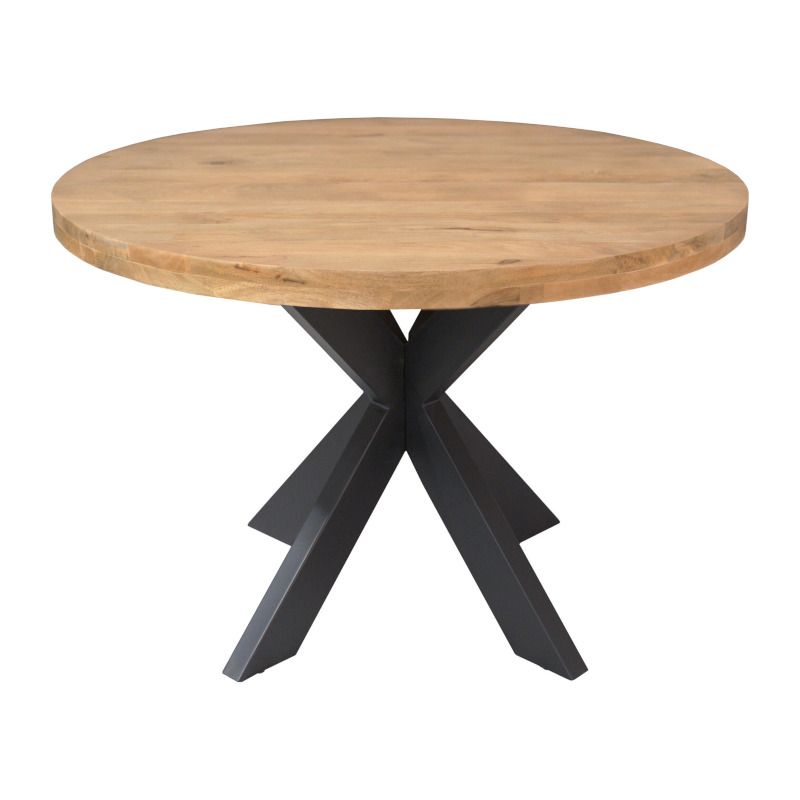 Eettafel rond - Dakota - Mangohout naturel - 110 x 110 x 76 cm