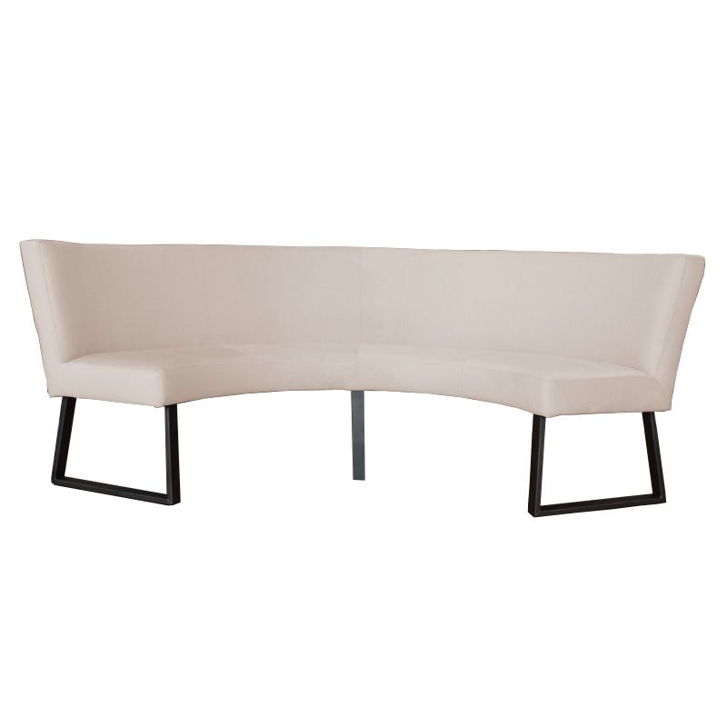Eetkamerbank - Rotterdam - stof Element zand 17 - geschikt voor tafel 150 cm