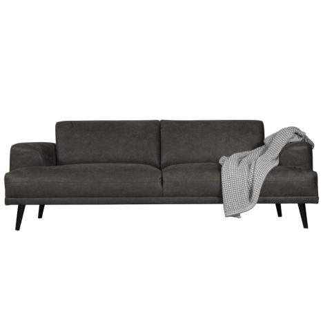 3 zitsbank - Lagos - leer Bull antraciet 67