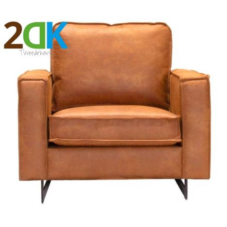 Tweedekans - Fauteuil - Riverdance - leer Colorado cognac 03