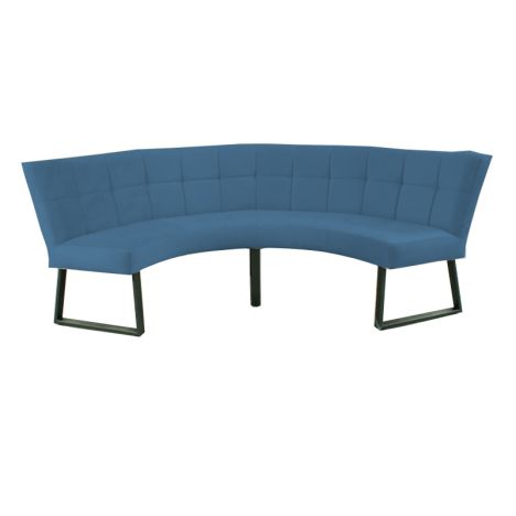 Eetkamerbank - Amsterdam - stof Element azure 21 - geschikt voor tafel 130 cm