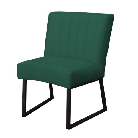 Eetkamerstoel - Hengelo - geschikt voor ronde tafel - stof Element bosgroen 20