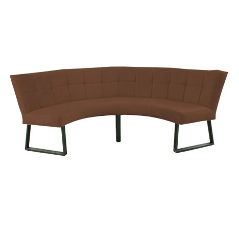 Eetkamerbank - Amsterdam - stof Element donkerbruin 25 - geschikt voor tafel 130 cm