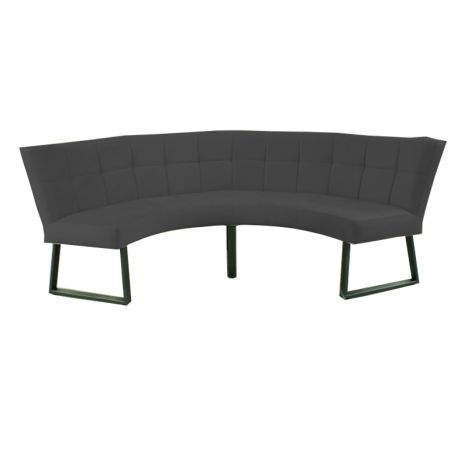 Eetkamerbank - Amsterdam - stof Element donkergrijs 22 - geschikt voor tafel 150 cm