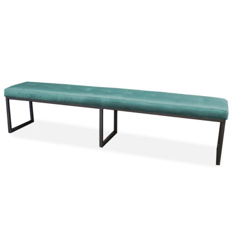 Eetkamerbank - Atlanta - stof Element turquoise 15 - 160 cm