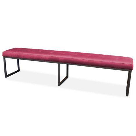 Eetkamerbank - Atlanta - stof Element fuchsia 19 - 200 cm