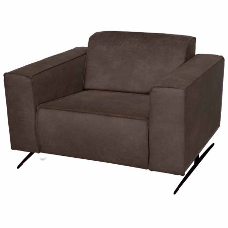 Fauteuil - Lambada - leer Colorado bruin 04