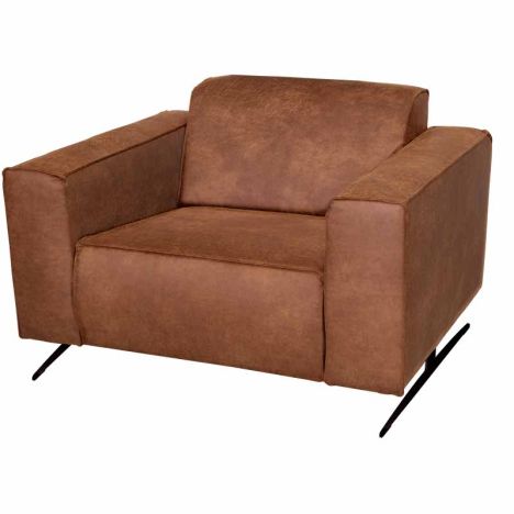 Fauteuil - Lambada - leer Colorado cognac 03