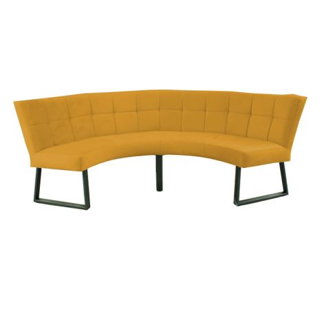Eetkamerbank - Amsterdam - stof Element goud 08 - geschikt voor tafel 130 cm