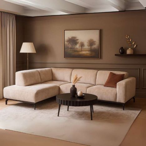 Hoekbank Avola open eind links - Aphrodite 3 - 1,88 x 2,56 mtr breed