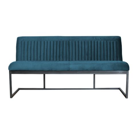 Eetkamerbank - Lara - stof Element petrol 14 - 160 cm